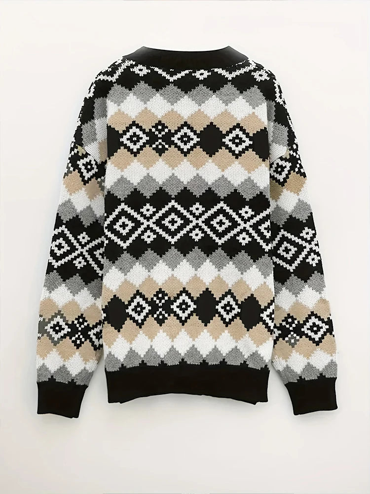 Autumn/Winter New Arrivals Women's Knitted Cardigan Coat Christmas Sweater Warm and Comfortable Festive Knitwear