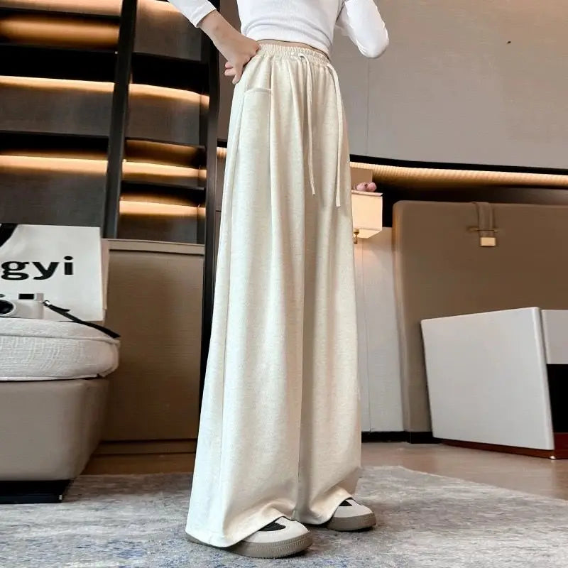Girls Stylish Glutinous Rice Wide Leg Casual Pants Autumn Collection